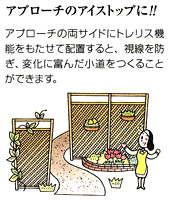 アプローチのアイストップに!!