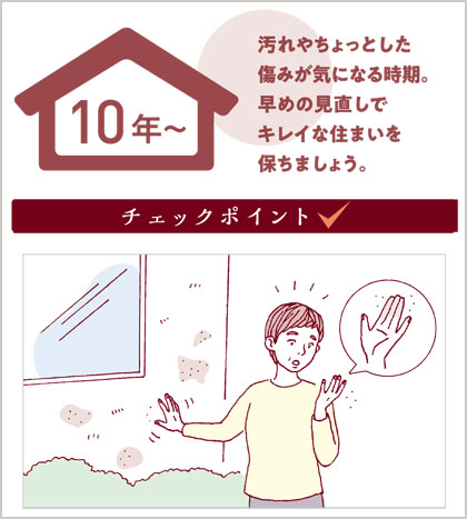築10年のお家のチェック