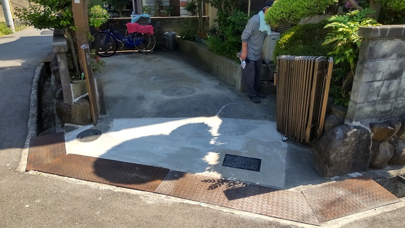 ガレージ補修施工後