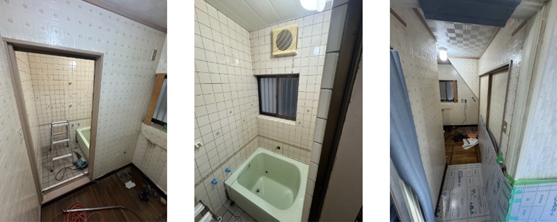 浴室、収納部　施工前