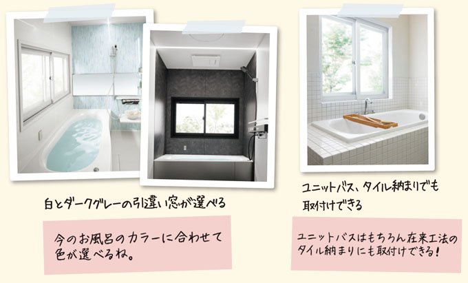 バスルームの窓