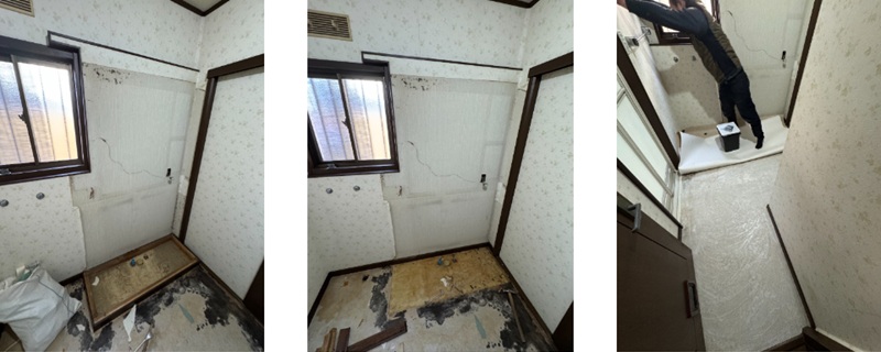 洗面化粧台撤去